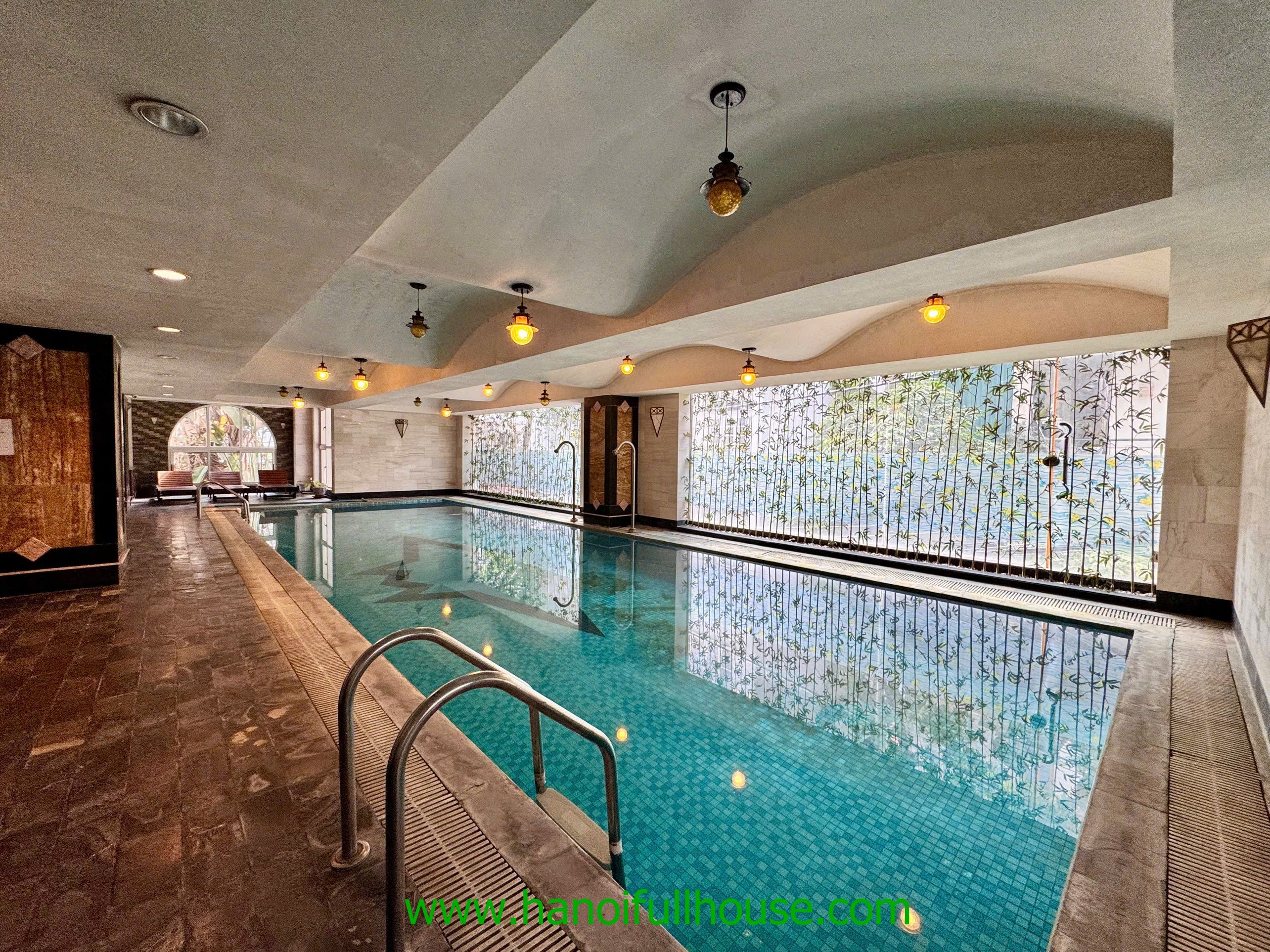 Serviced Apartment with 2 bedrooms, swimming pool in Tay Ho for rent