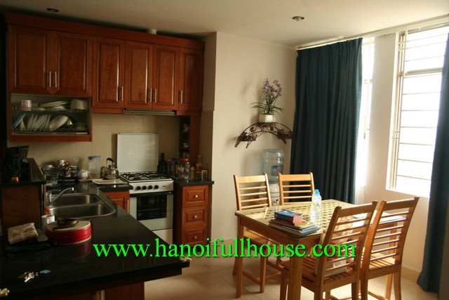 Rental cheap apartment with two bedroom, furnished in Ba Dinh, Ha Noi