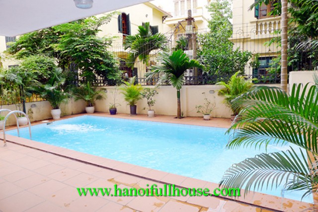 Swimming pool villa for ambassadors rent in Westlake-Hanoi-Vietnam