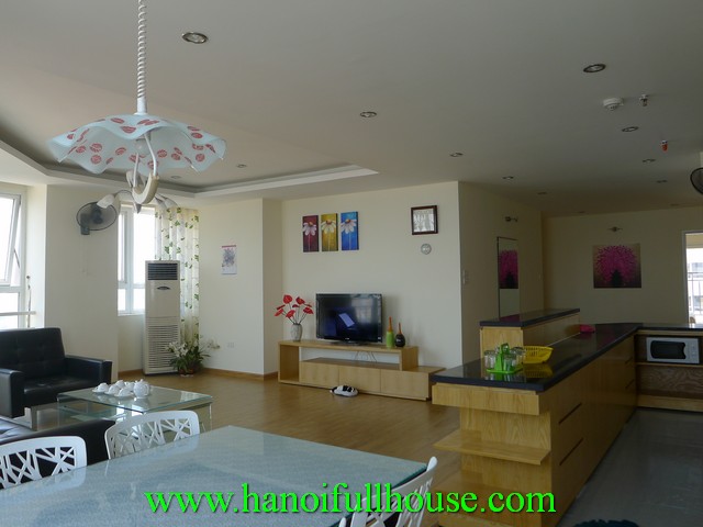 Apartment for rent in Cau Giay District, Ha Noi. A brand-new apartment with 3 bedrooms