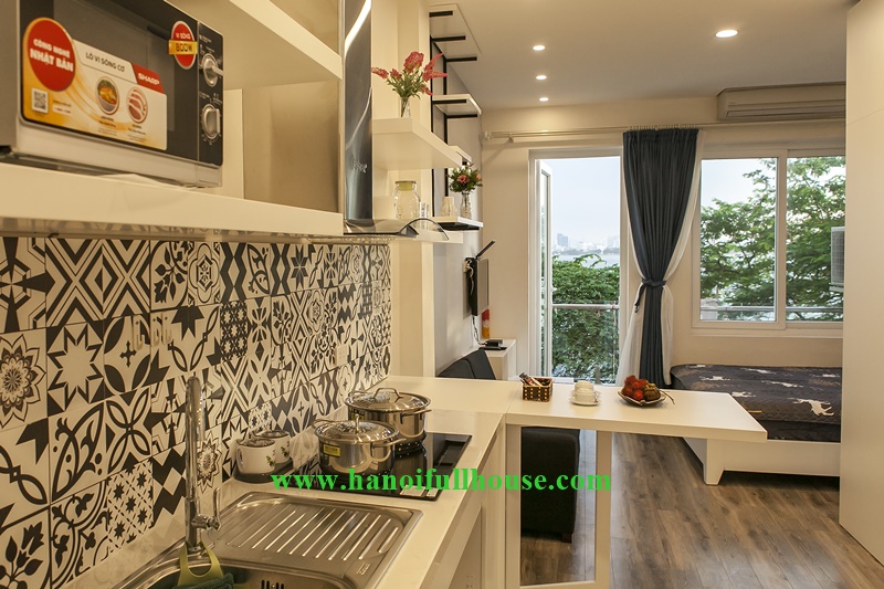 Modern studio with lake view on Lang Yen Phu, Tay Ho, Ha Noi 