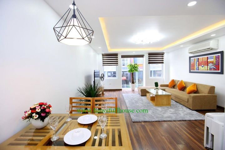 Well-designed apartment near Pham Huy Thong Lake for rent