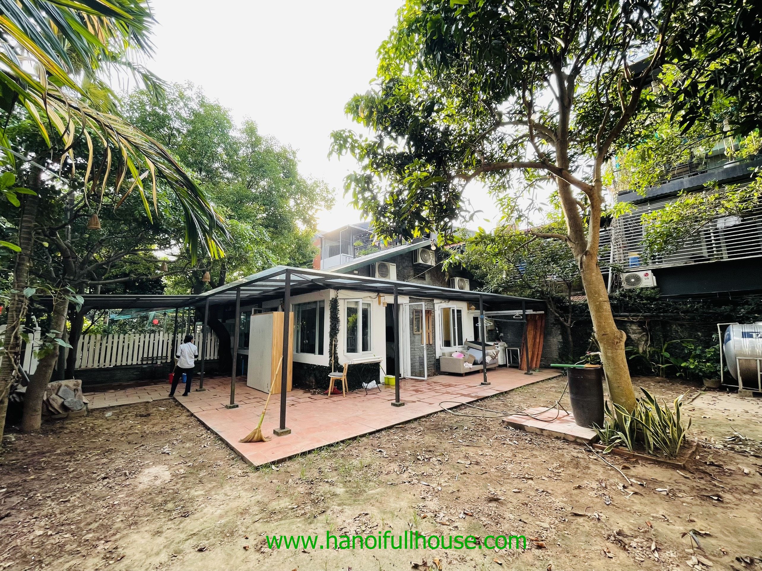 Large garden house with 2 bedrooms in Tay Ho dist 