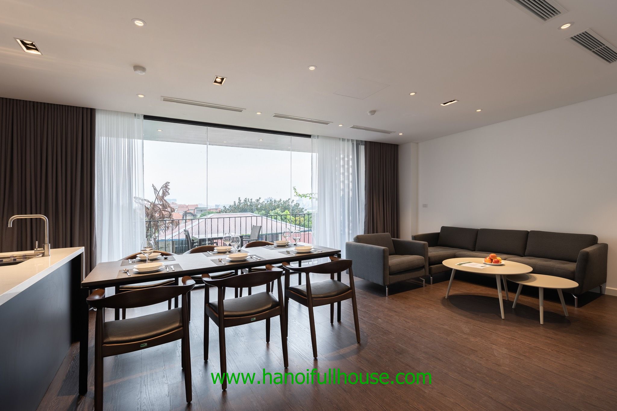 A nicely furnished 2 bedroom apartment for rent in Tay Ho. 