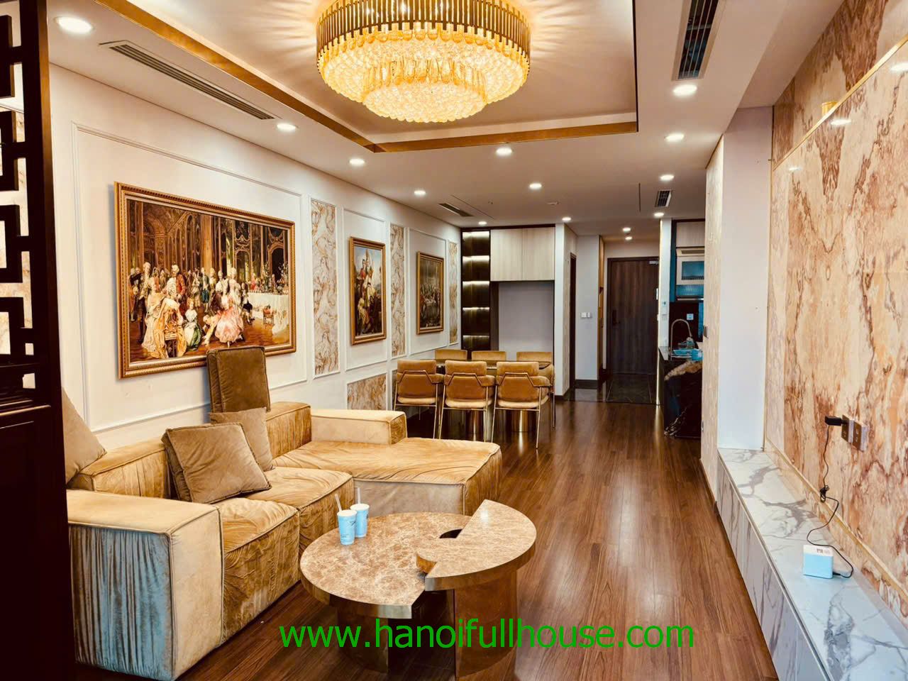 Căn hộ 3 ngủ mới, hiện đại ở Tòa Green Diamond Láng Hạ cho thuê