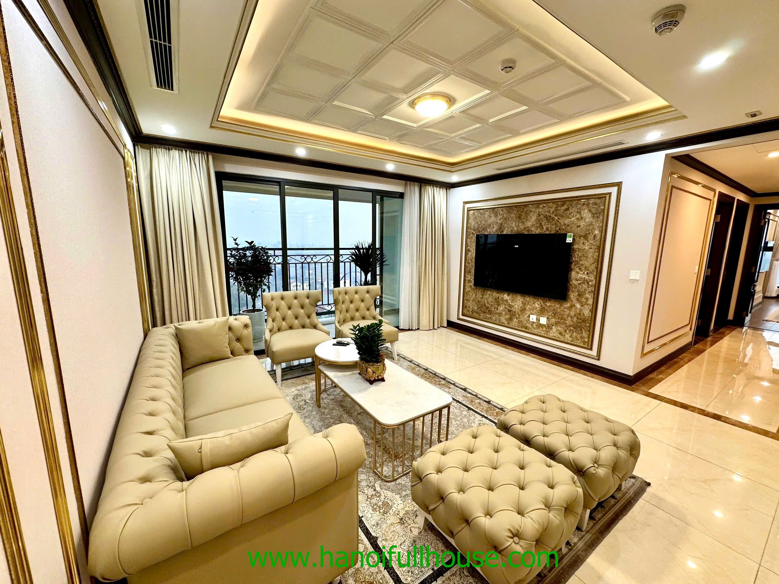 Căn hộ góc, 3 phòng ngủ, view đẹp ở Tòa D'.le roi soleil Xuân Diệu