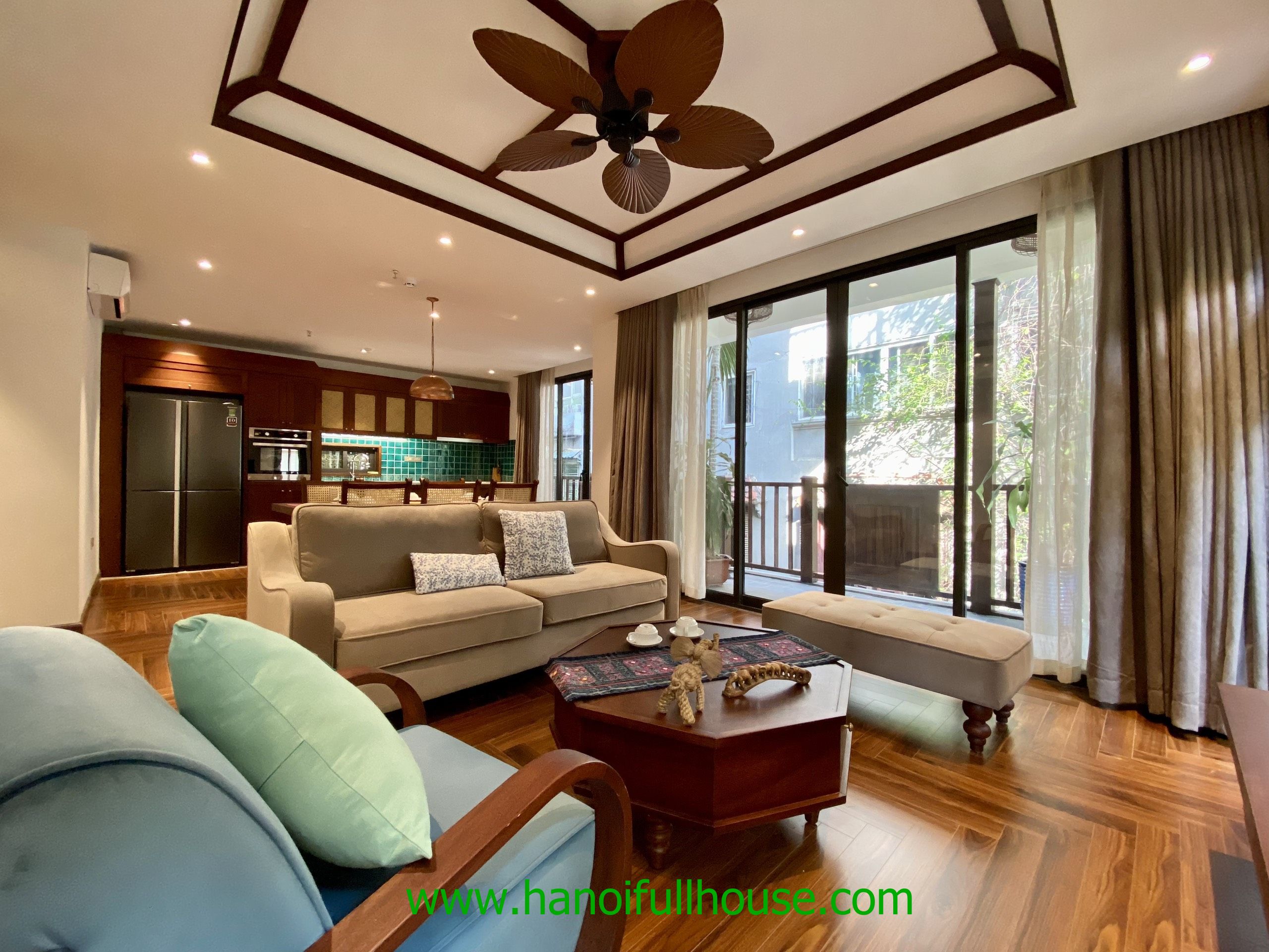 A well designed 2 bedroom apartment on To Ngoc Van str