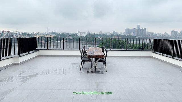 Great 3 bedroom apartment ,full of light with lake view rooftop in Ba Dinh dist