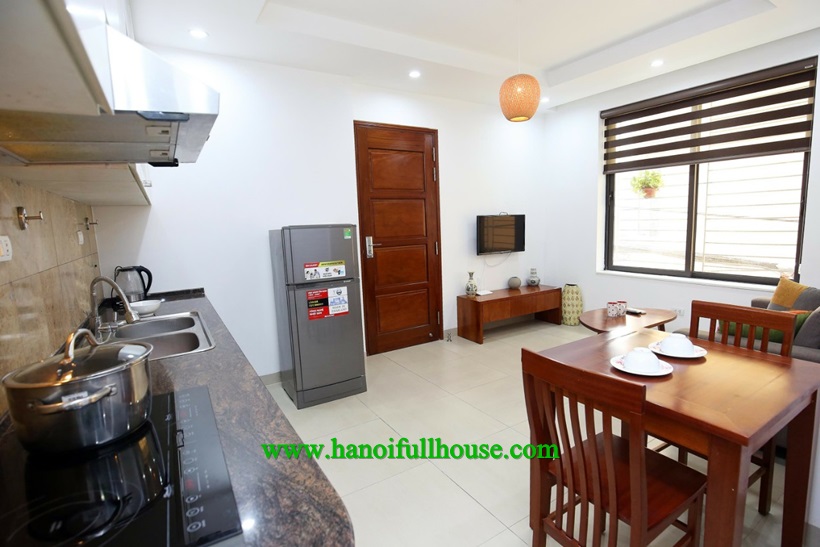 You can find cheap apartment with full service in Ba Dinh center