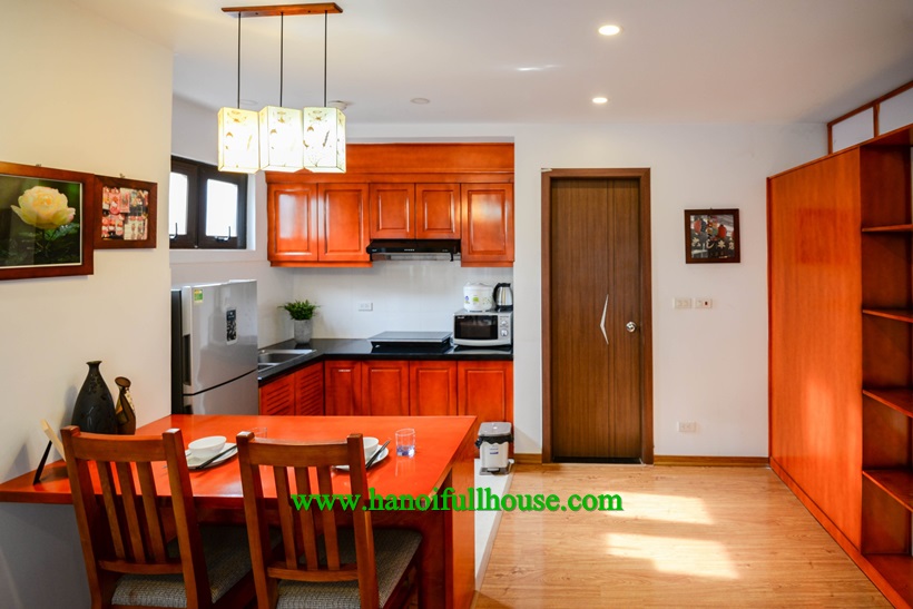 Furnished one bedroom is available in Ba Dinh dist,Ha Noi