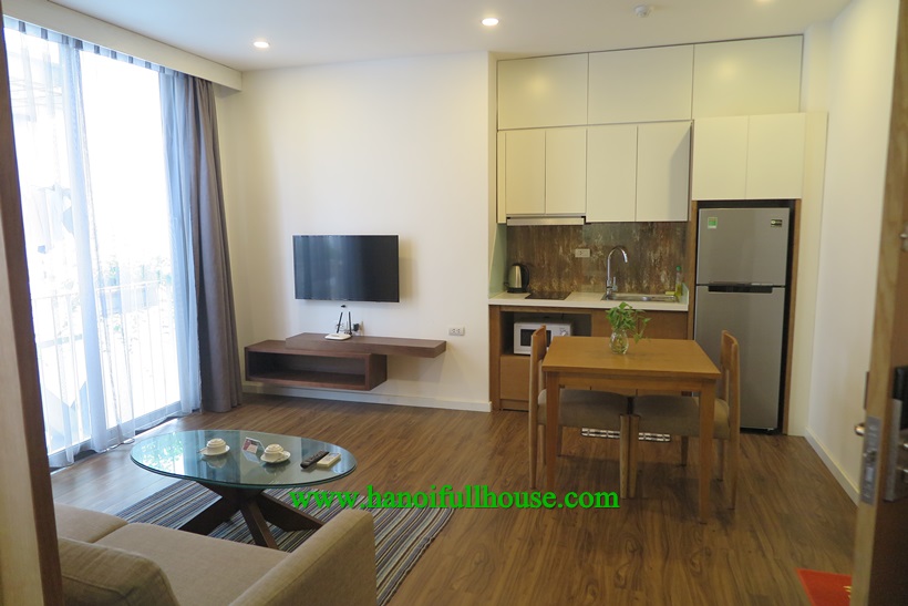 Nice one bedroom apartment with bathtub,a lot of light in Ba Dinh