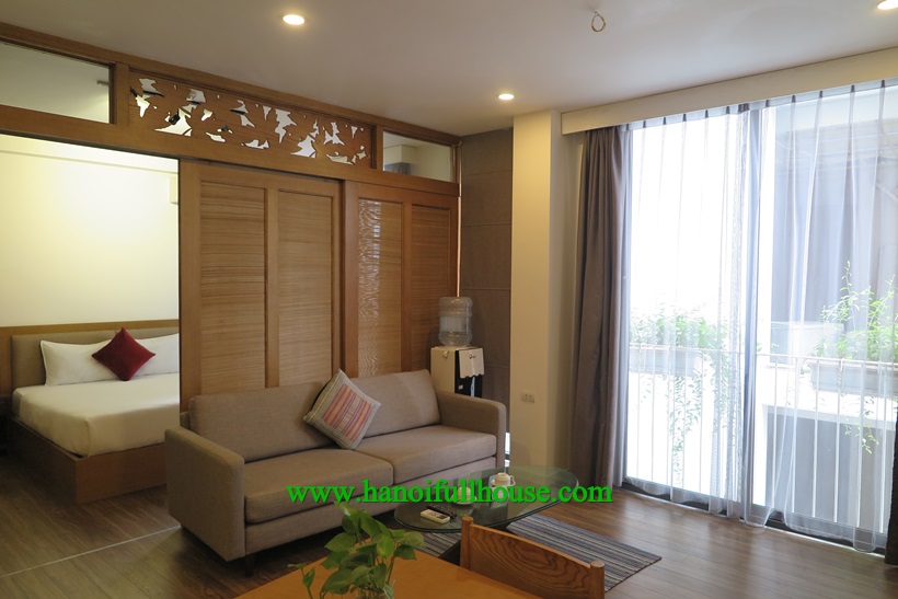 Căn hộ 1 ngủ đủ đồ, giá thuê hợp lý ở Đào Tấn, Ba Đình