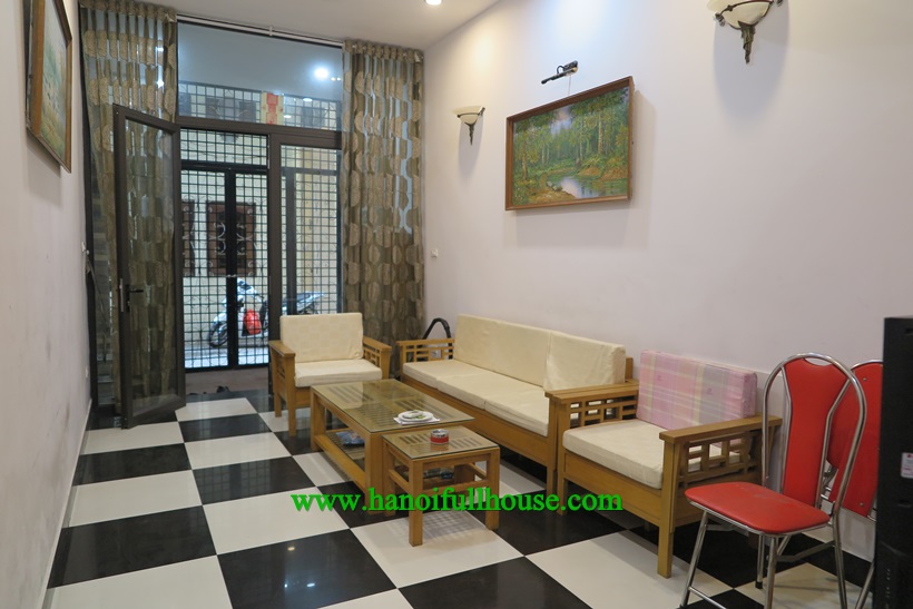 Fully furnished 4 bedroom house in Ba Dinh dist for rent