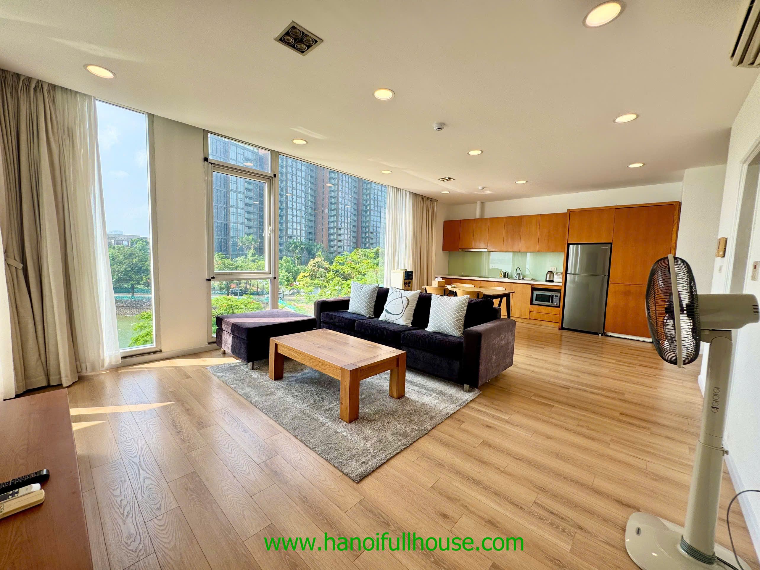 2 bedroom apartment with lake view in Tay Ho for rent