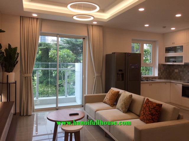 For rent 2- bedroom apartment in Link 4 Ciputra, brand new and nice decoration.