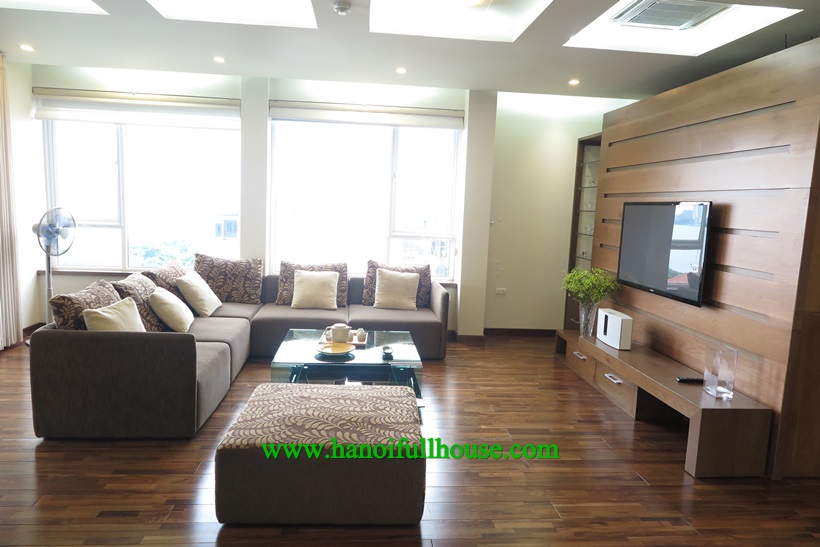 3-bedroom serviced apartment leased in Tay Ho Westlake with nice view, big balcony