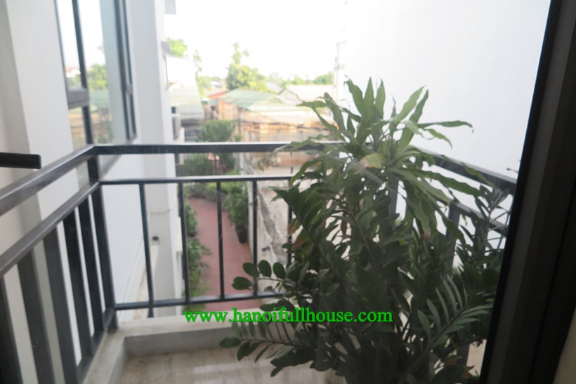 Cheap, well equipment, one bedroom serviced apartment with balcony in Dang Thai Mai for lease