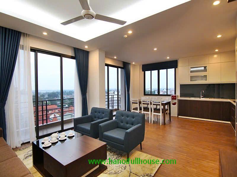 Serviced apartment with 2 bedrooms, balcony, modern on To Ngoc Van str