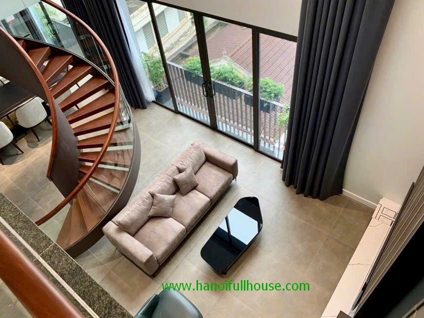 Modern 3-bedroom Duplex apartment in Tay Ho for rent.