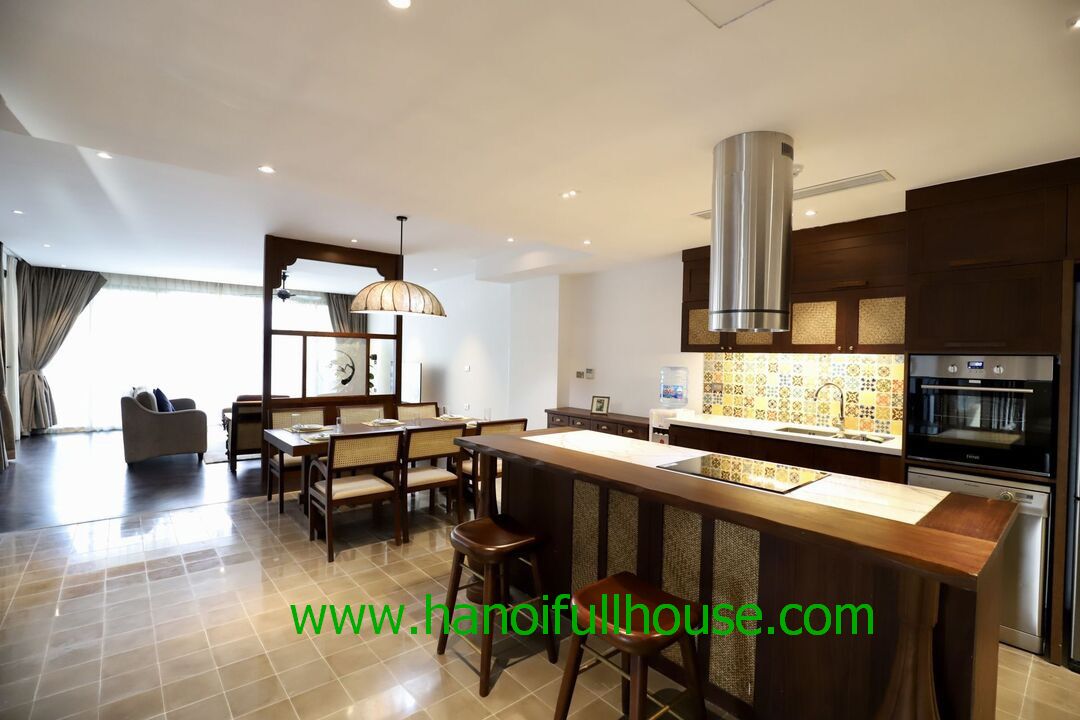 Wonderful apartment with 4 bedrooms, modern style in Tay Ho dist