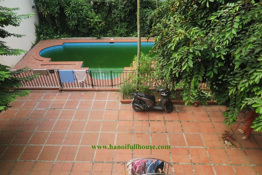 Beautiful Villa with Pool and yard, 6 BRS for rent in Tay Ho area