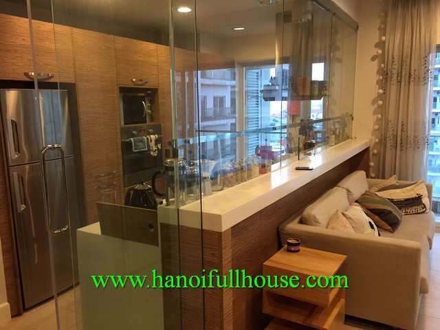 3 bedroom fully furnished, balcony, nice view apartment in Golden West Lake, Ha Noi, Viet Nam
