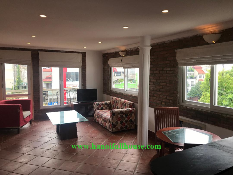 Cheap 02 bedrooms apartment, charming exposed brick wall on Au Co street for rent
