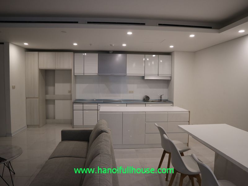 Nice apartment with 03 bedrooms for rent in Aqua Central 44 Yen Phu, Hanoi for rent.