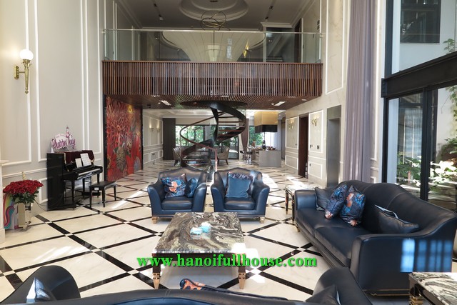 Amazing Triplex apartment on To Ngoc Van street, 4 bedrooms, great balcony and view for rent.