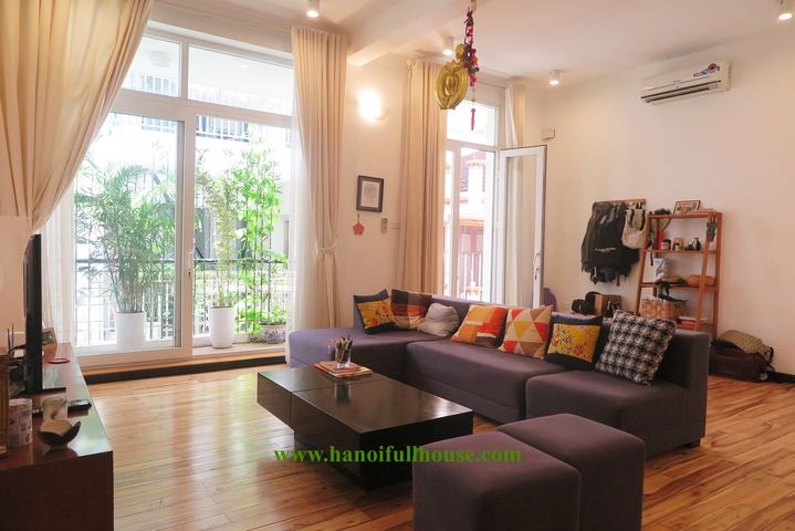 Cozy Duplex, classic French style apartment with 2 bedrooms for rent in Dang Thai Mai