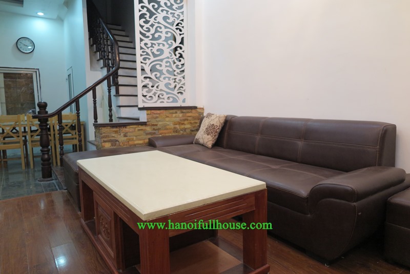 Nice house in Thuy Khue street, 4 bedrooms, good furniture for rent.