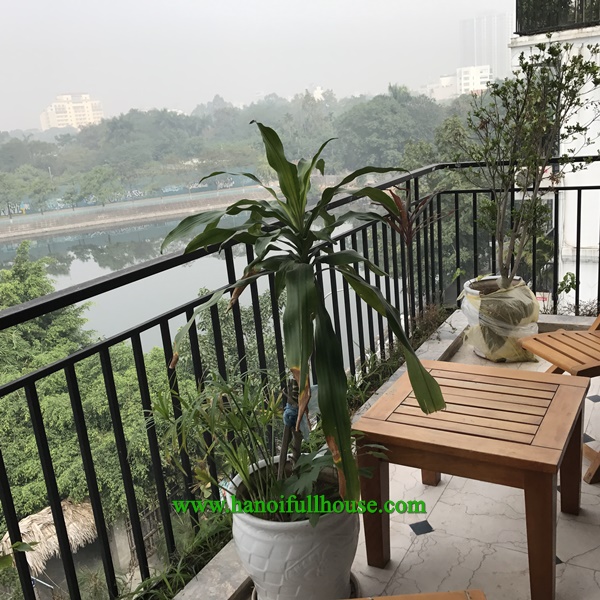 Căn hộ dịch vụ sang trọng với 3 phòng ngủ và view đẹp cho thuê tại Quang Khánh, Tây Hồ