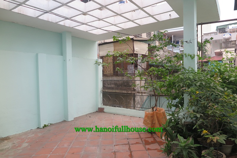 Nice house in Doi Can street, 3 bedrooms, great terrace,  big balcony for rent