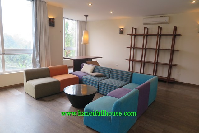 A well-designed, furnished house with spacious spaces, big yards in Tay Ho to lease