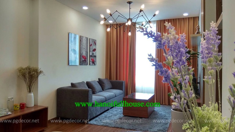 Ecogreen Nguyen Xien for rent :2 bedroom, big balcony,full of light