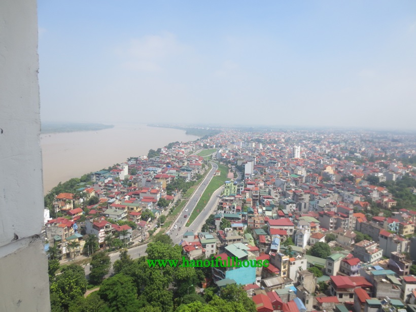 Cho thuê căn hộ Mipec Riverside 2 ngủ,nhìn ra sông hồng ở Ngọc Thụy, Long Biên
