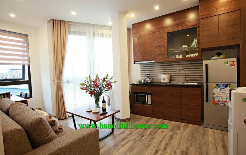  One bedroom apartment for rent in Tran Quoc Hoan, Cau Giay dist for rent