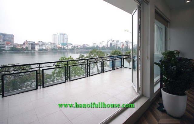 Nice apartment with super large balcony facing West Lake for rent.