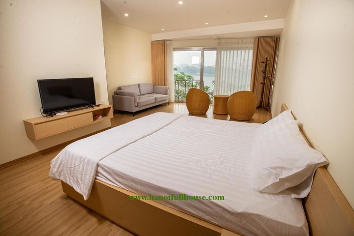 One bedroom with 80 sqm , Japanese design, West Lake view  for rent