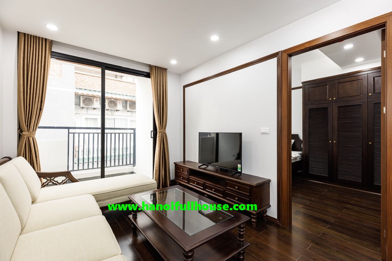 Cozy & elegant 2-BR serviced apartment in To Ngoc Van street
